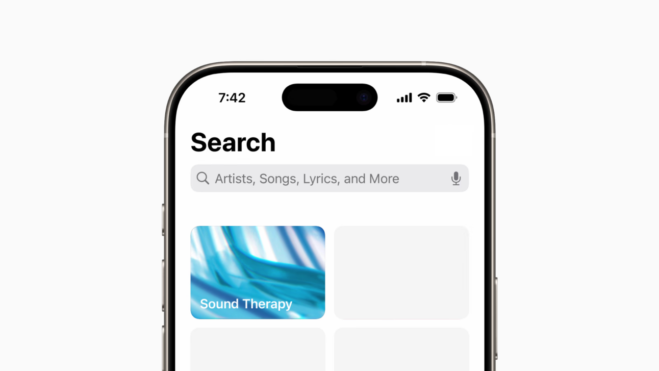 Apple Music introduces Sound Therapy