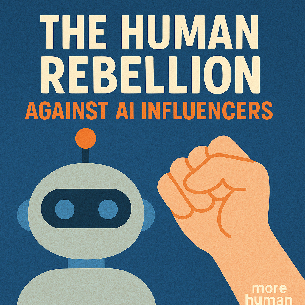 🧠 Issue #24 – The Human Rebellion Against AI Influencers