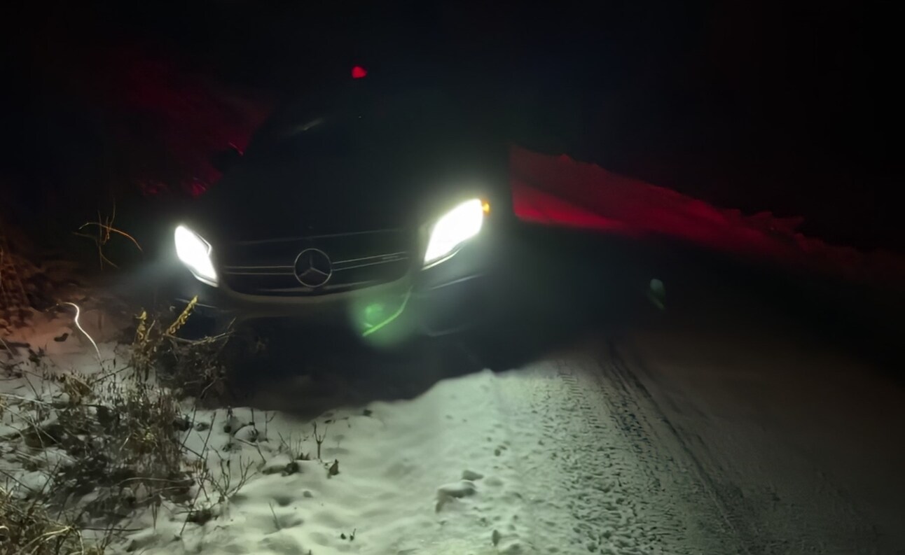 I drove my car into a ditch