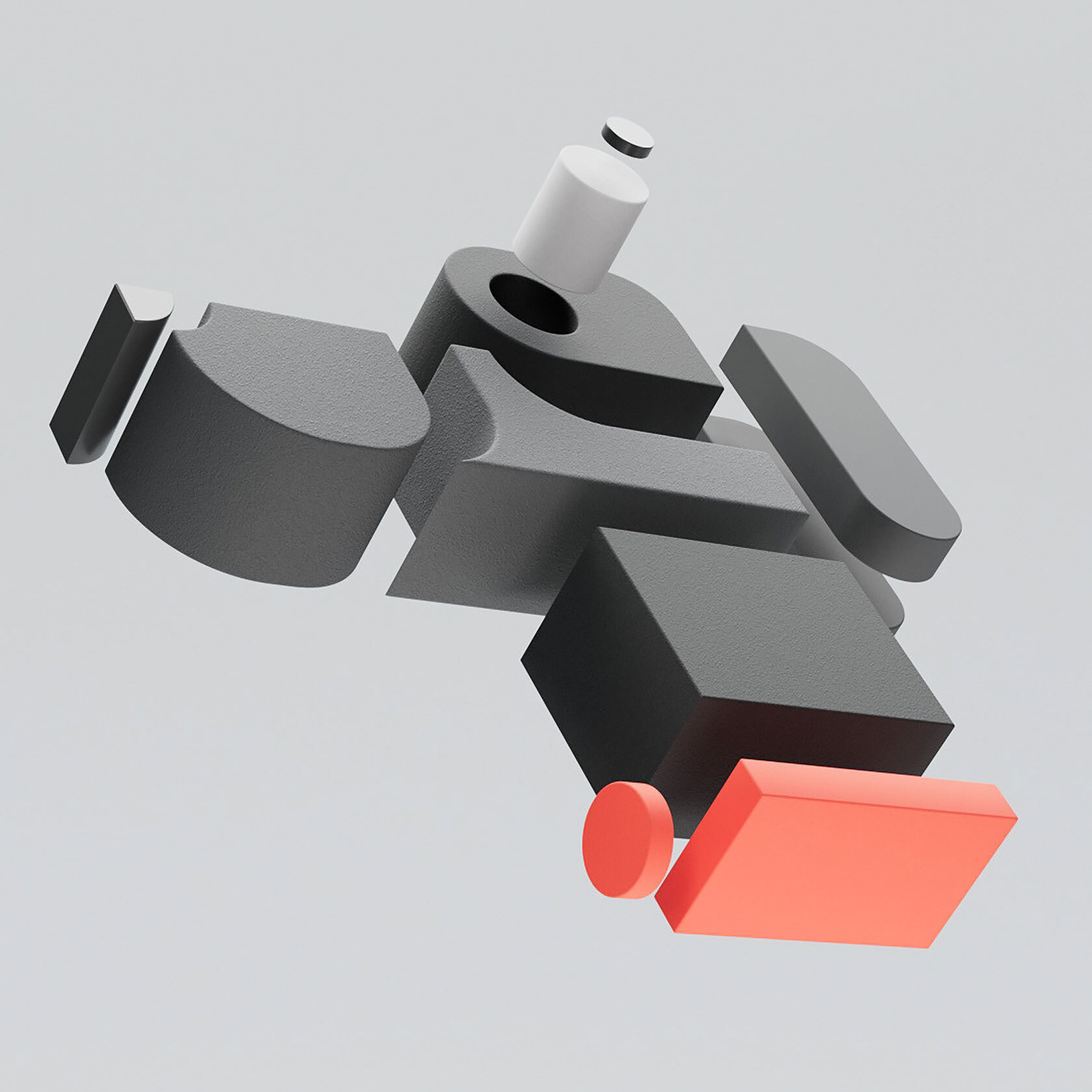 Clever Modular Dog Figure by Emanuele Marani