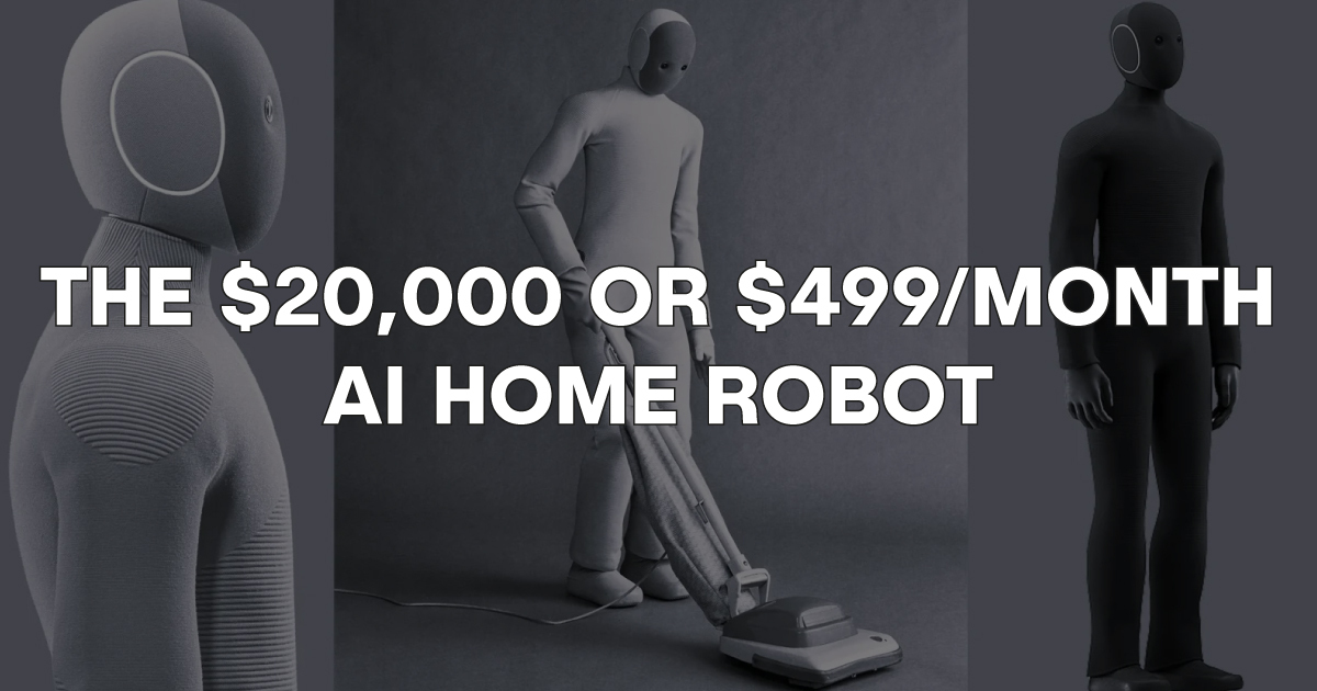 🤖 The $499/month AI home robot