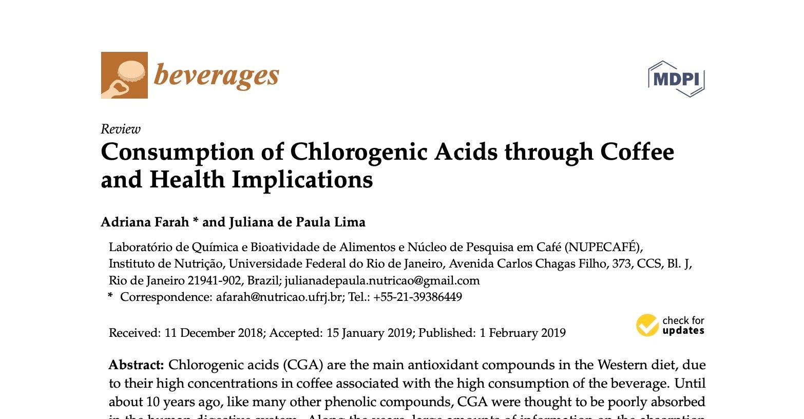 🔬 Science Spotlight #009: Chlorogenic Acids in Coffee and Your Health