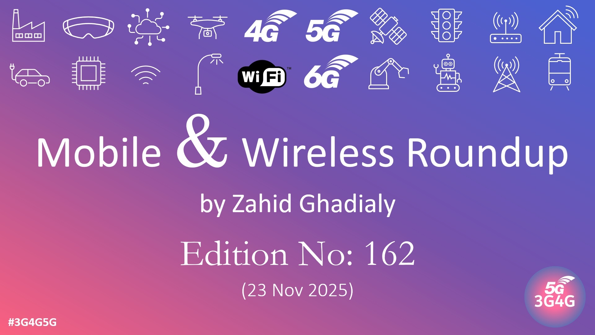 Mobile & Wireless Roundup No. 162