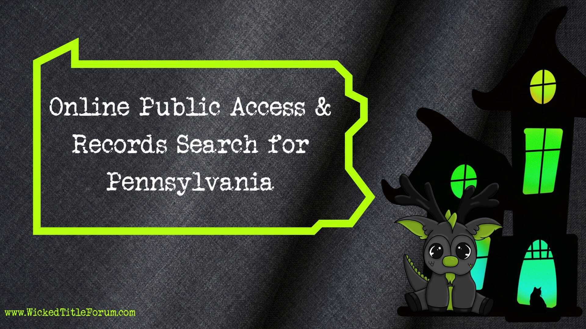 Online Public Access & Records Search: Pennsylvania