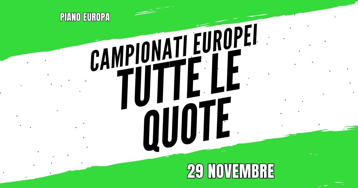 Campionati europei 29 novembre