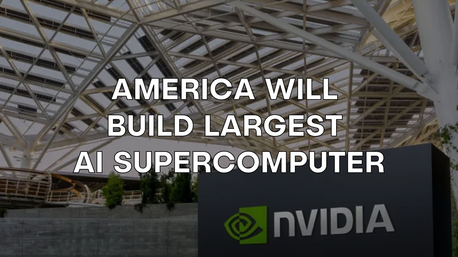 🇺🇸 America Will Build Largest AI Supercomputer