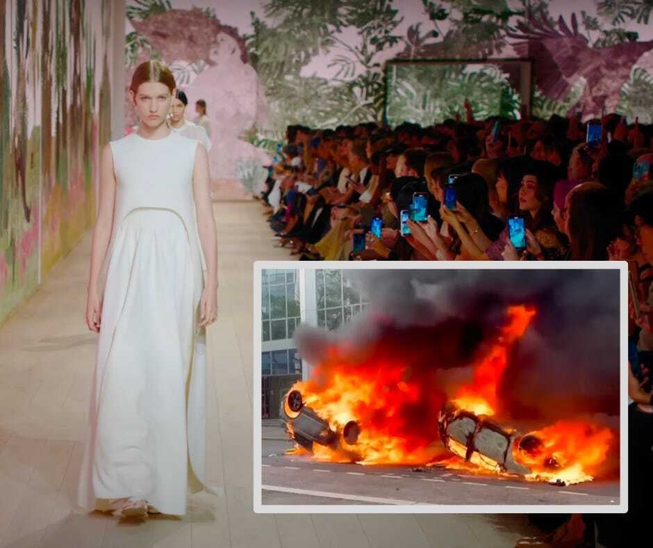 An Uncomfortable Couture Week During French Protests