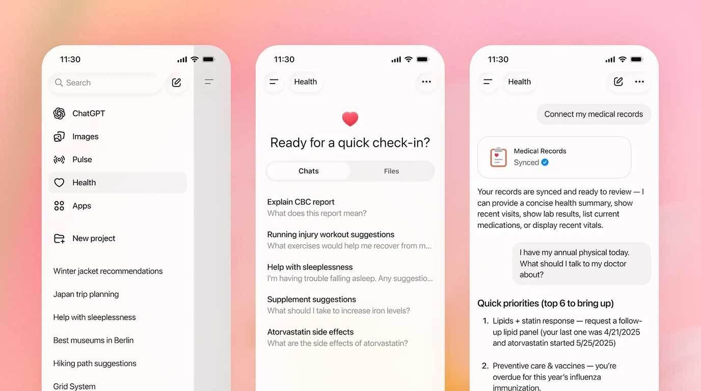 OpenAI spouští ChatGPT Zdraví
