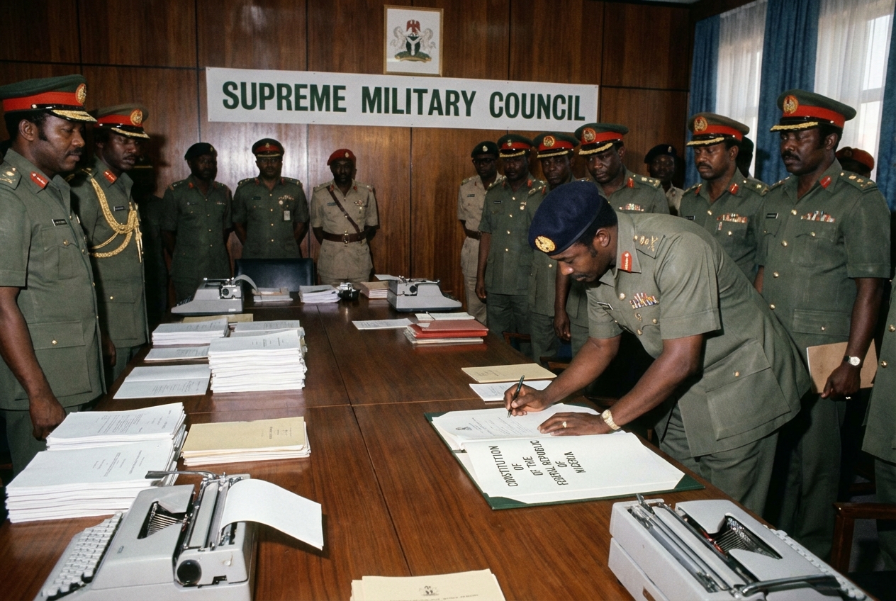 The Nigerian Constitution was written by soldiers