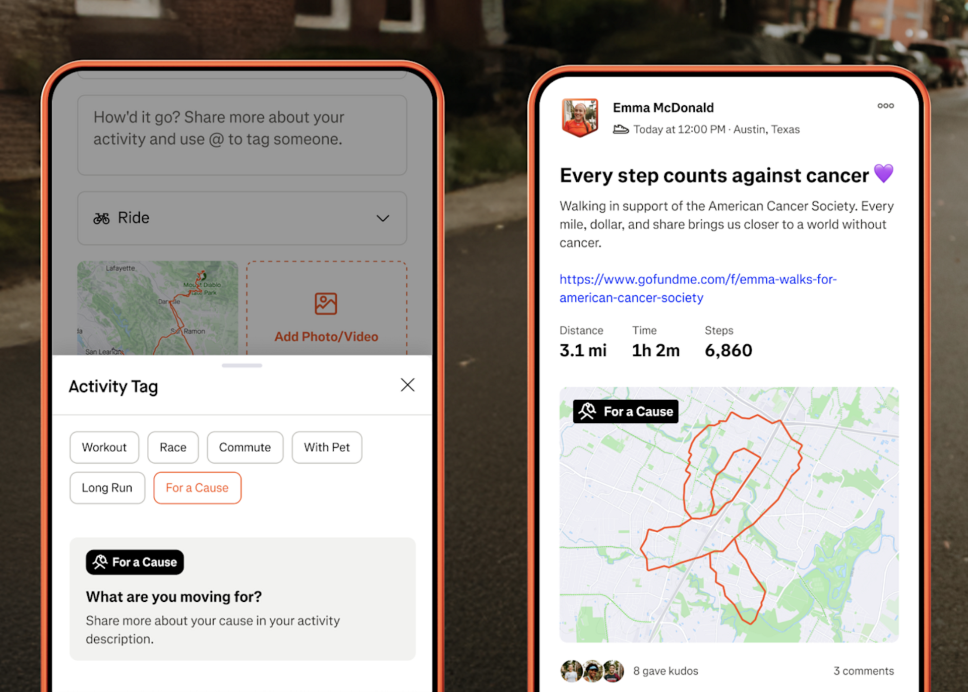 Strava and GoFundMe Turn Training Logs Into Fundraisers
