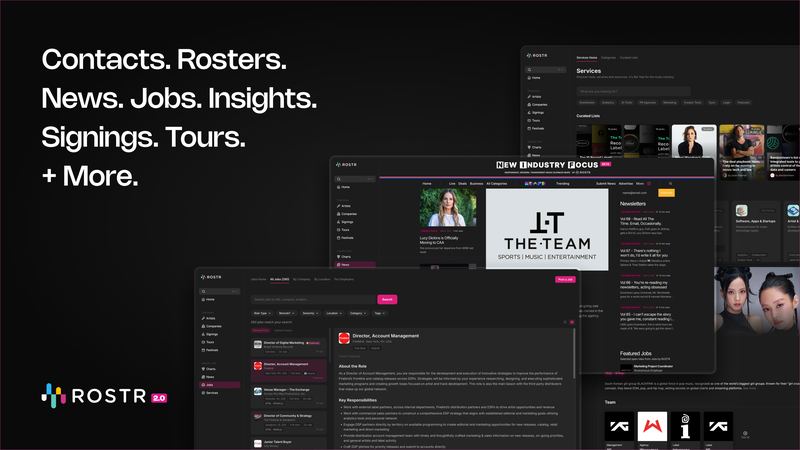 The Music Industry's Intelligence Layer: Inside ROSTR's Ambitious Rebuild