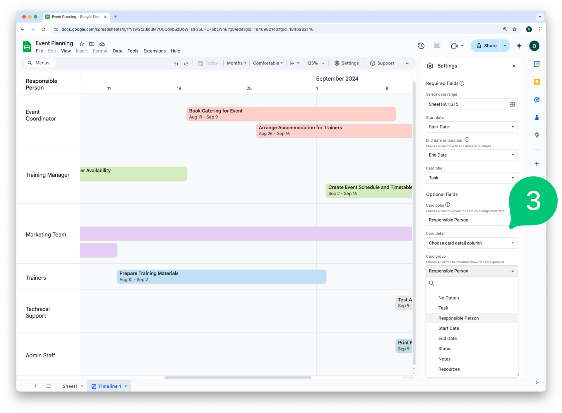 Get a better view with timelines