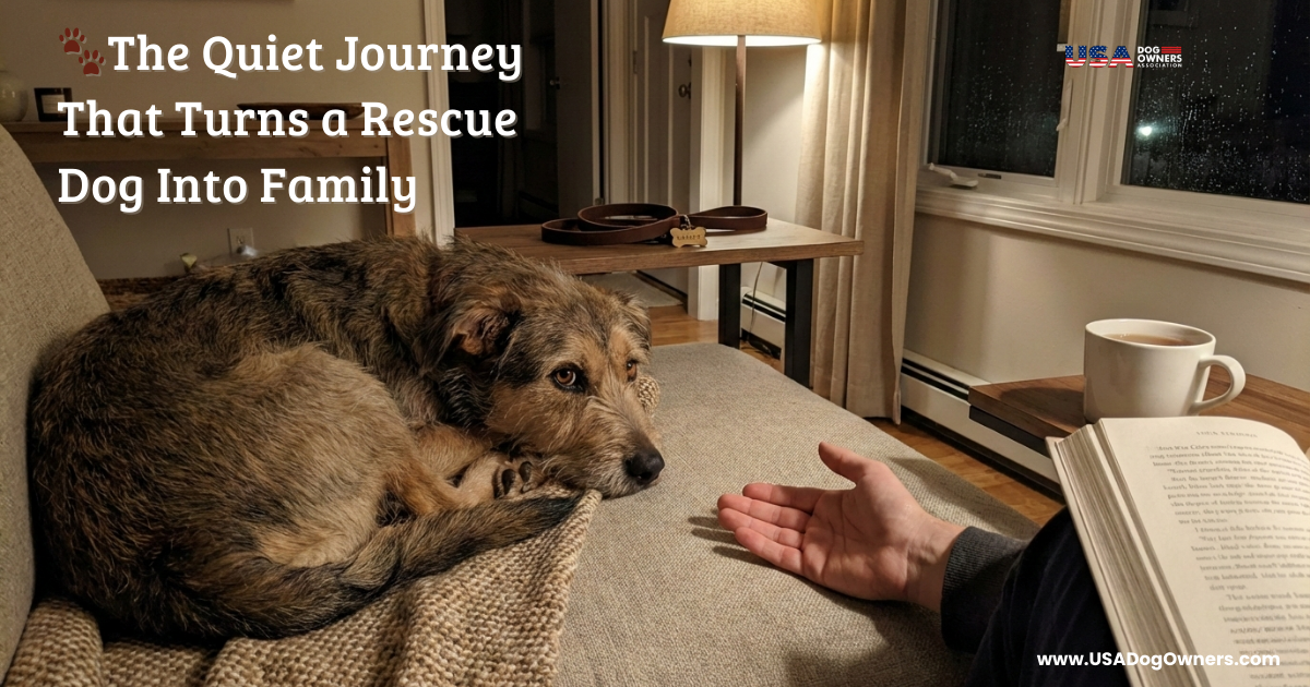 🐾The Quiet Journey That Turns a Rescue Dog Into Family