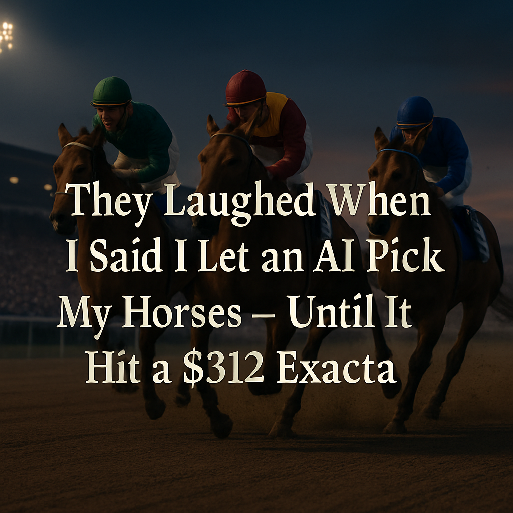 They Laughed When I Said I Let an AI Pick My Horses — Until It Hit a $312 Exacta