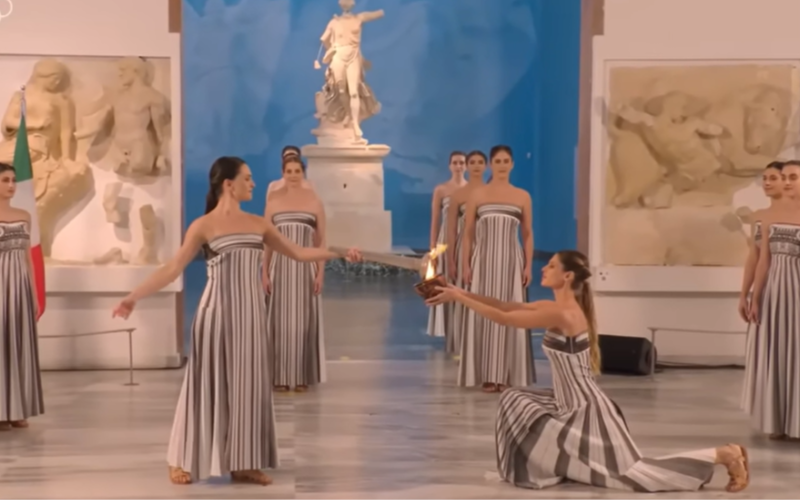 🔥Greece Lights The Olympic Flame