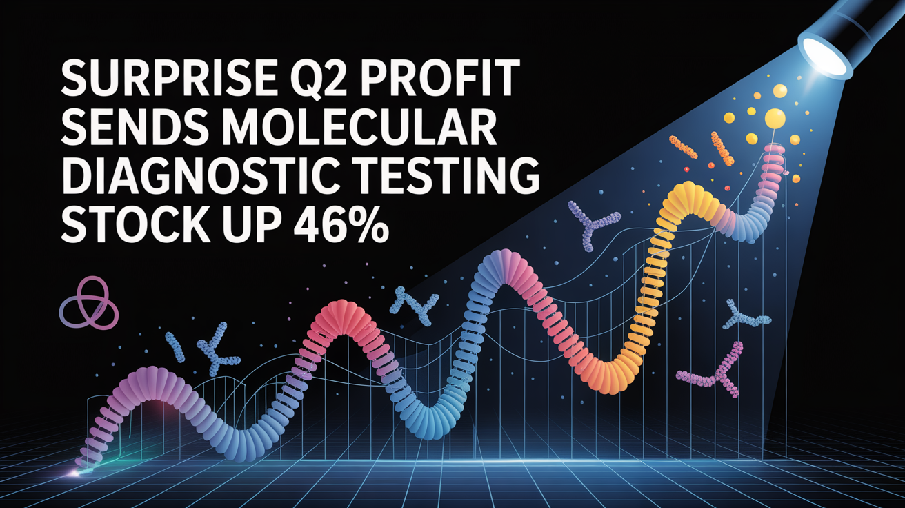 Surprise Q2 Profit Sends Molecular Diagnostic Testing Stock Up 46%