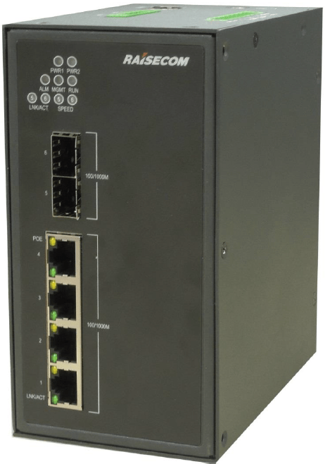 Familia de switches industriales PoE++ Gazelle de Raisecom hasta 90W