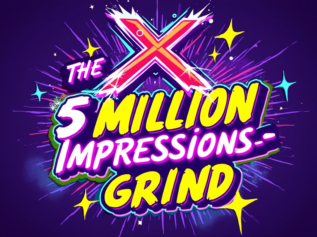 X Creator Revenue Share. The 5 Million impressions grind.