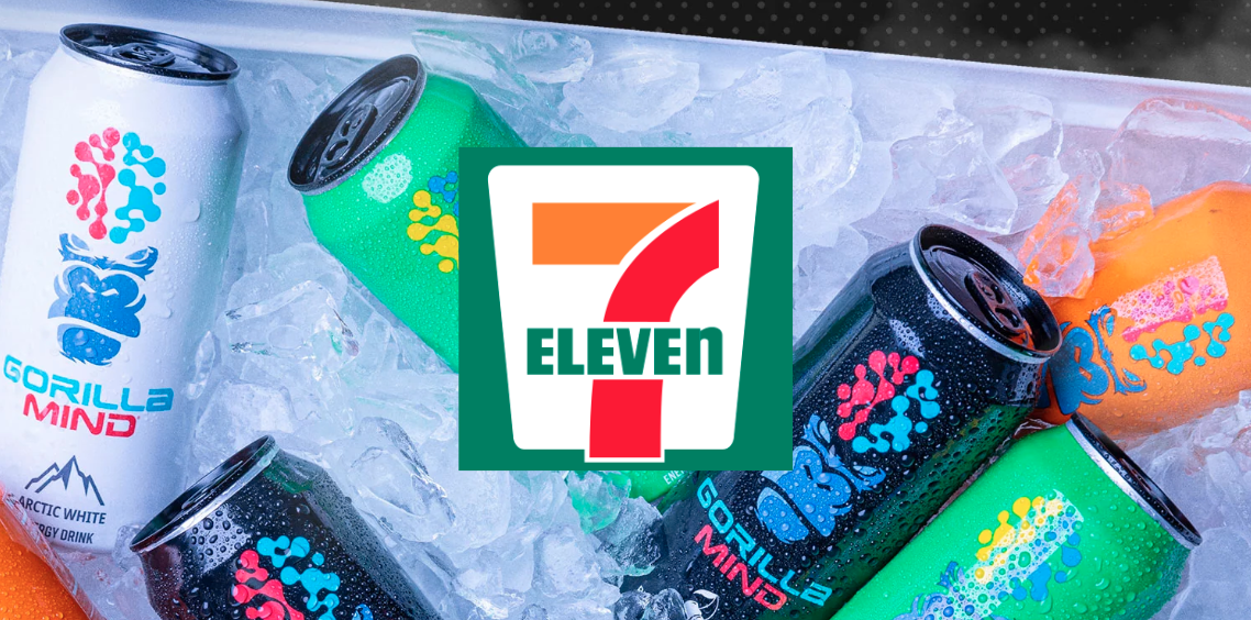 Gorilla Mind is testing its “efficacious” energy drink inside 7‐Eleven stores
