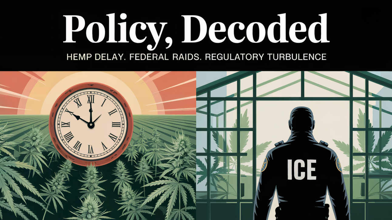 🌱 Federal Hemp Pause. State-Level Headwinds.