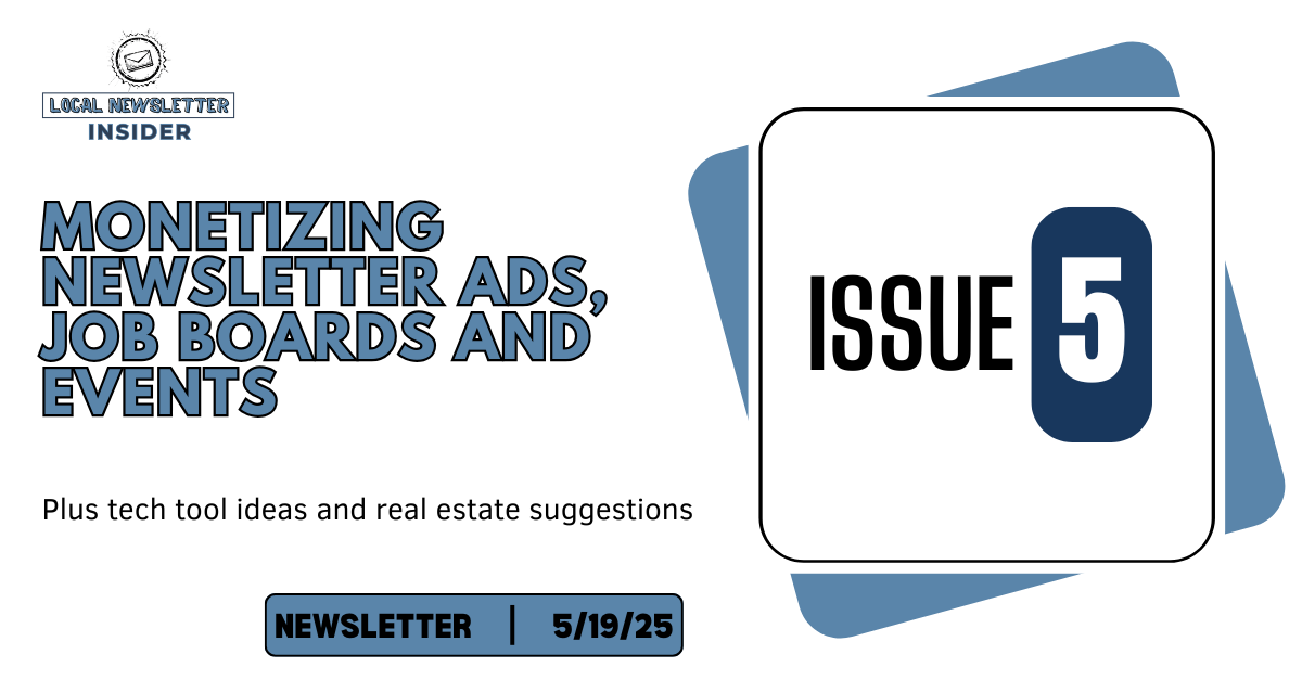 Monetization via Newsletter Ads, Job Boards and Events