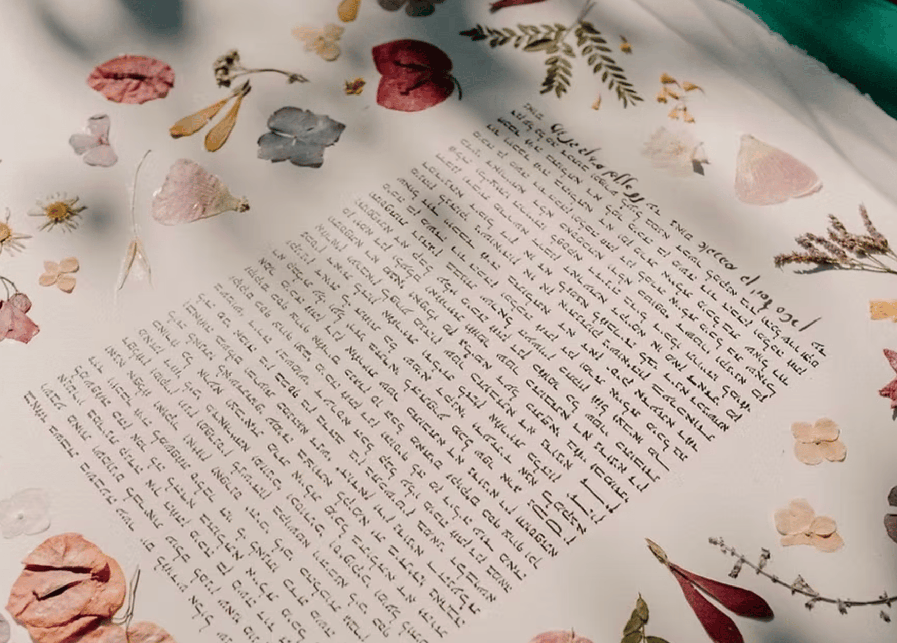 These Pressed Flower Ketubahs Will Transport You to Spring