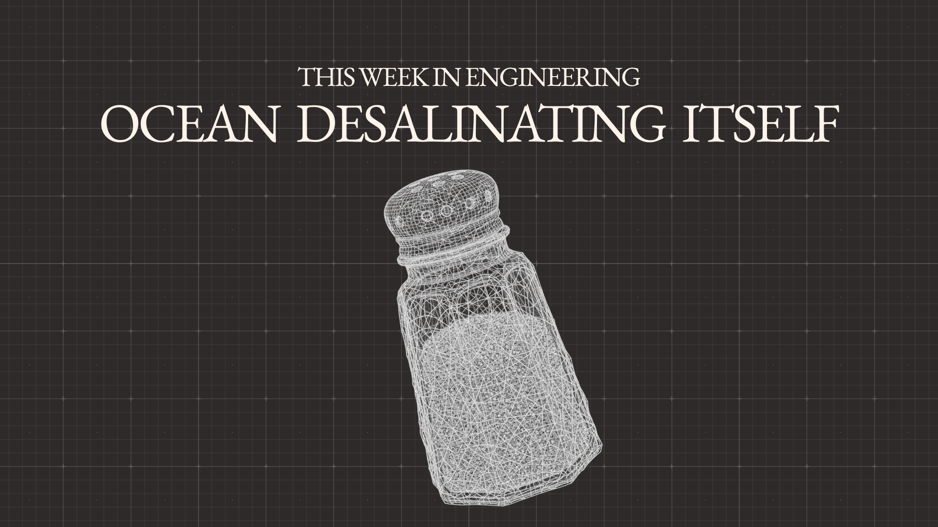 ocean desalinating itself