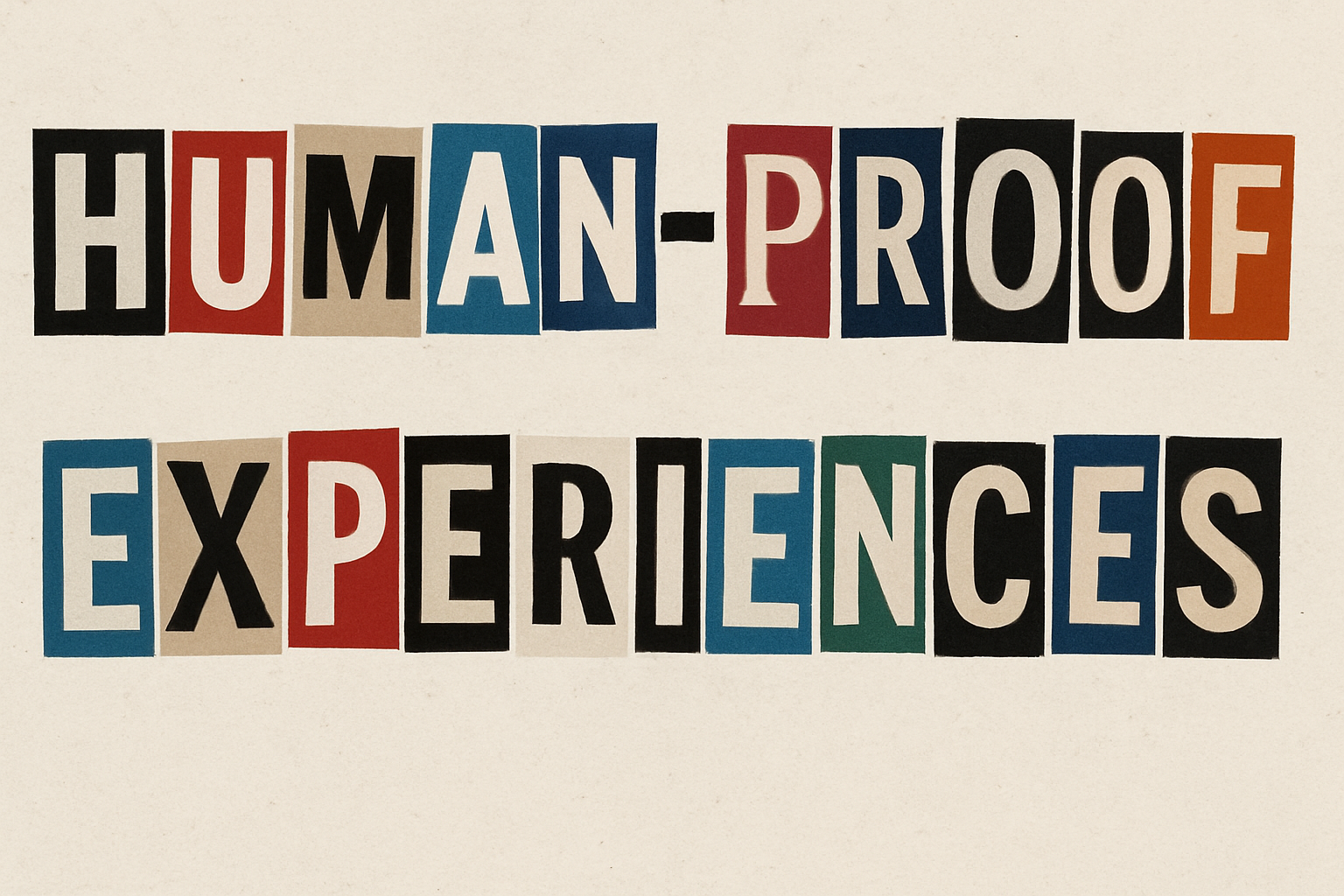 Human-Proof Experiences