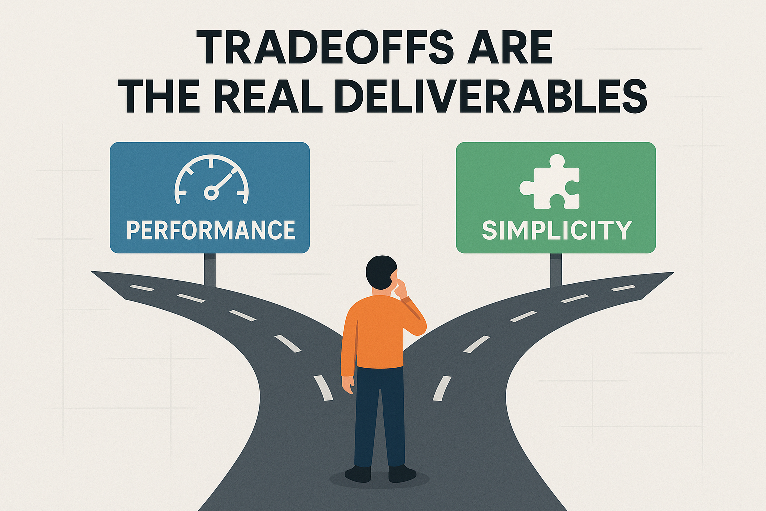 Tradeoffs Are the Real Deliverables