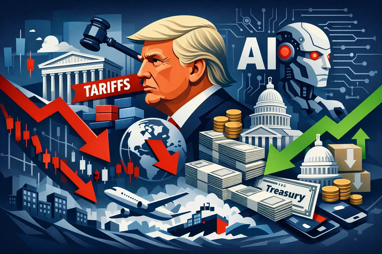 Markets Caught Between White House Defiance and AI Doomsday as Bond Yields Plunge and Samsung Sounds the Chip Alarm