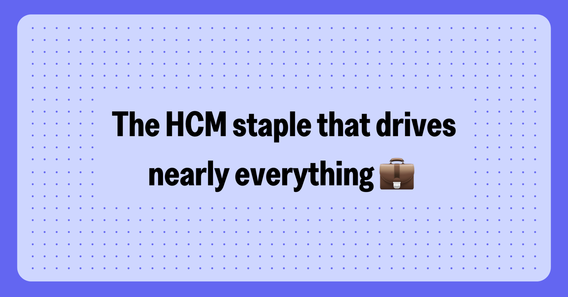 Your tour of a Job Profile