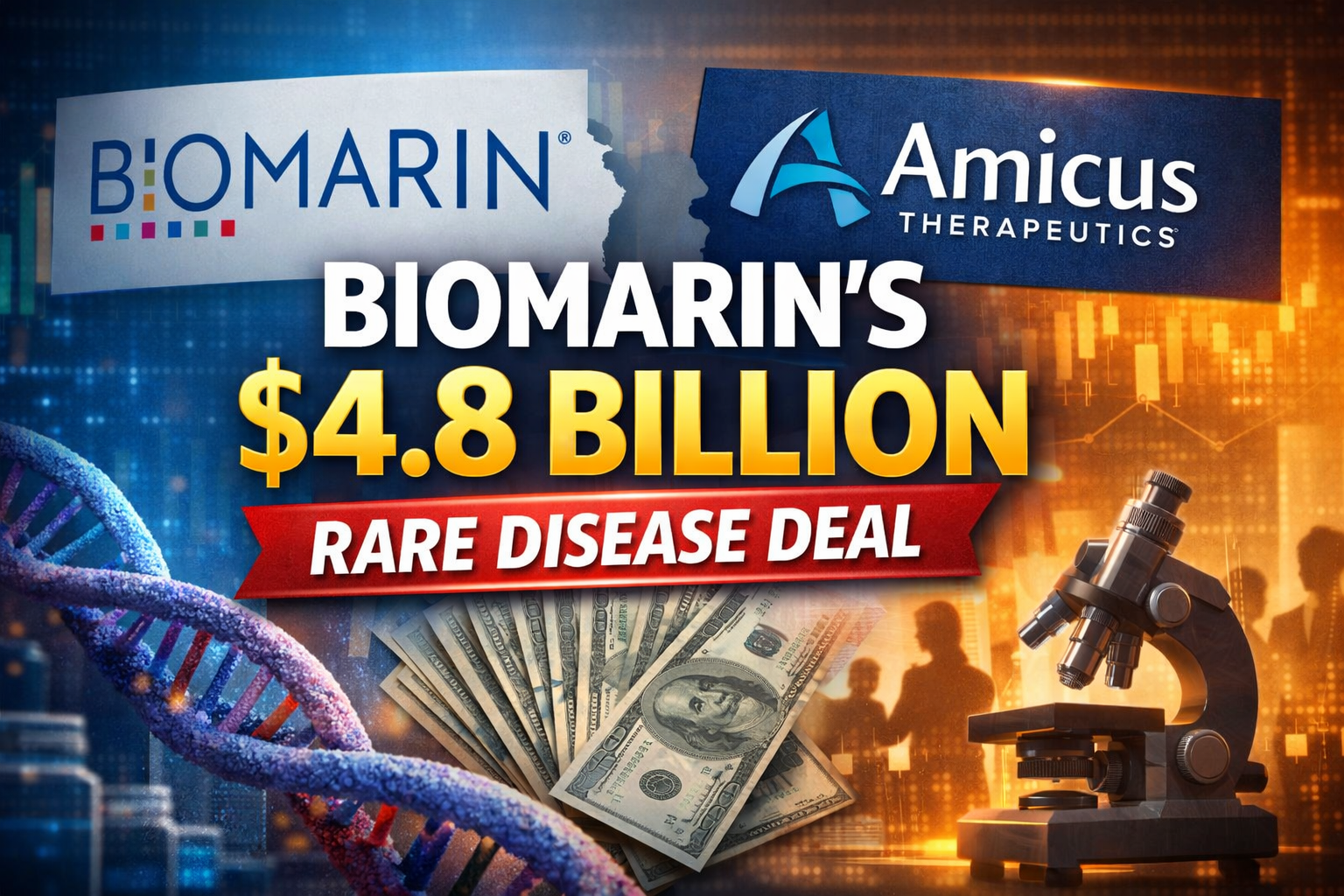 BioMarin’s $4.8 Billion Bet on Rare Disease: What the Amicus Acquisition Signals for Biotech
