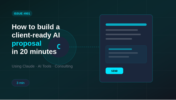 How to build a client-ready AI proposal in 20 minutes using Claude
