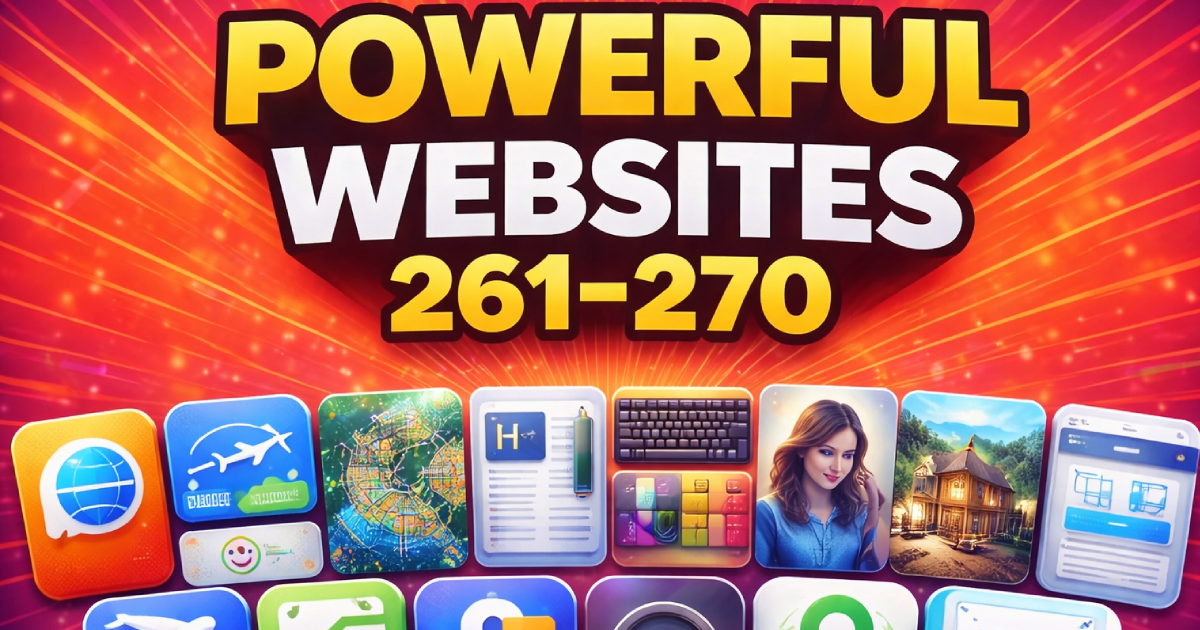 Powerful Websites (261-270)
