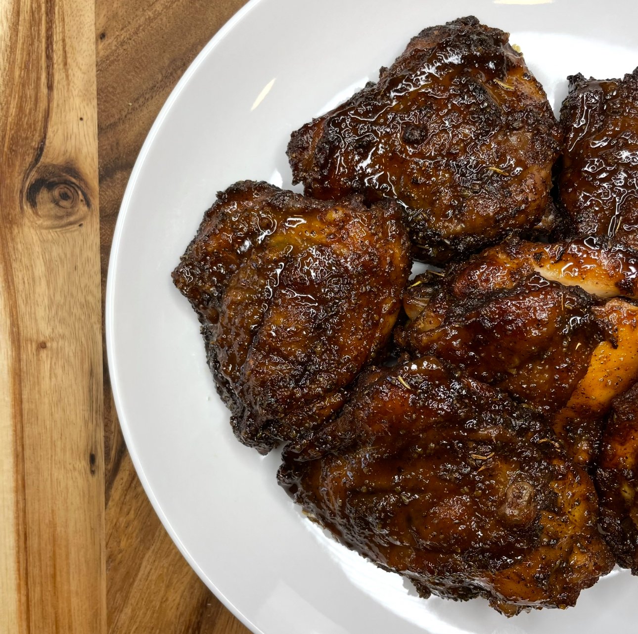 Maple Mustard Chicken Thighs