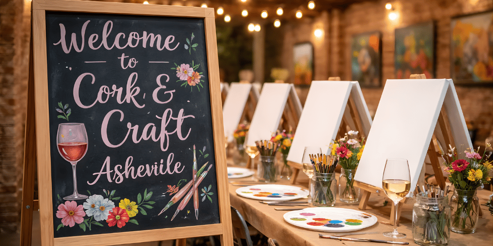 Wine, Art, and a Blank Canvas 🎨