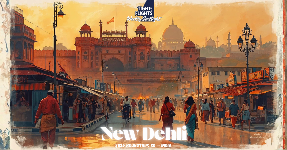 Spice, Color & Chaos — New Delhi from San Diego for Just $825 🇮🇳