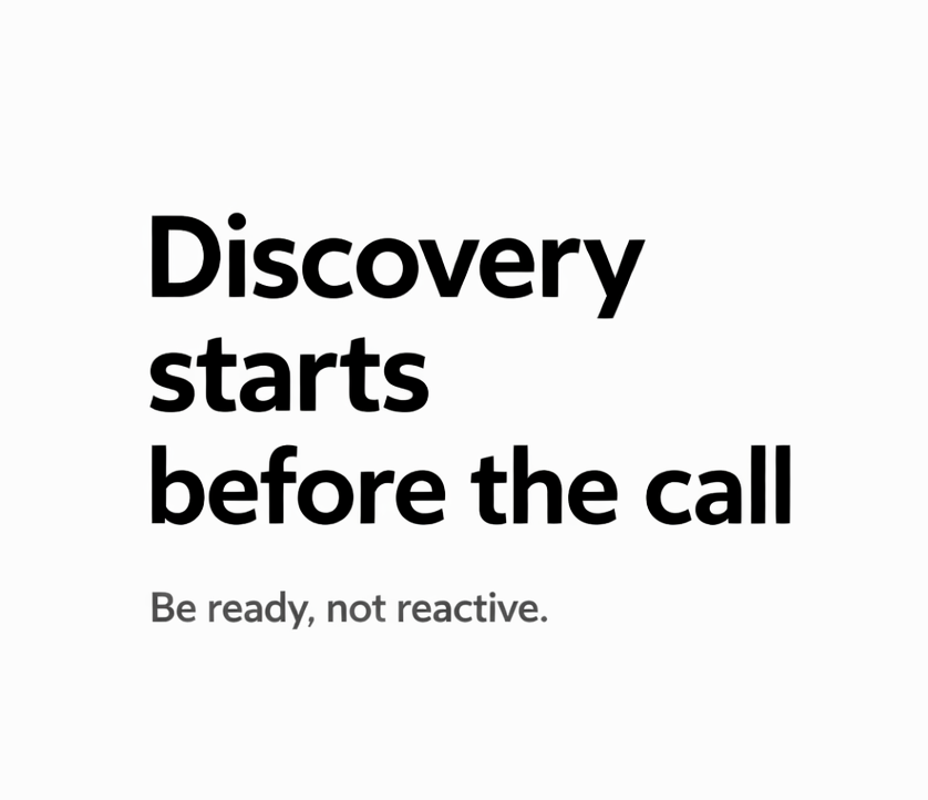 S01E02: Discovery Starts Before the Call