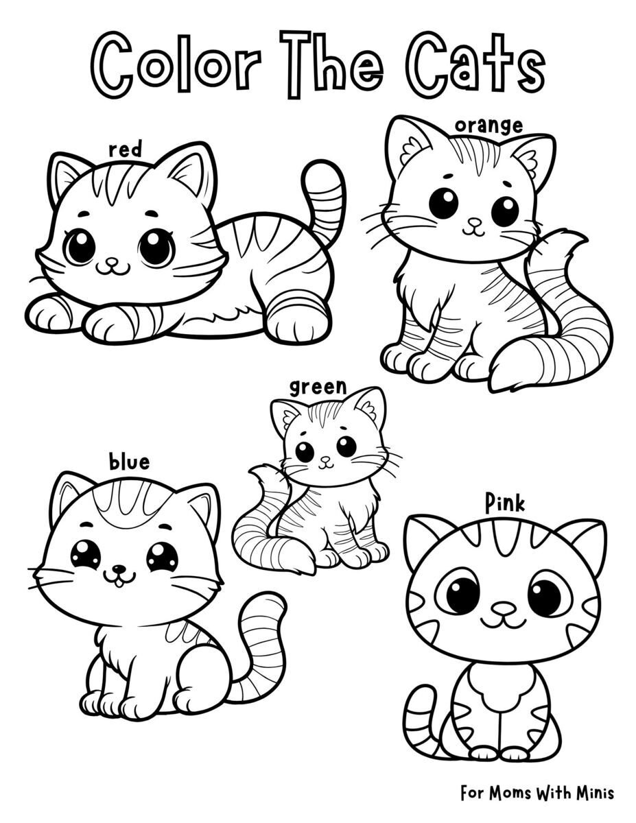Color the Cats Coloring Page
