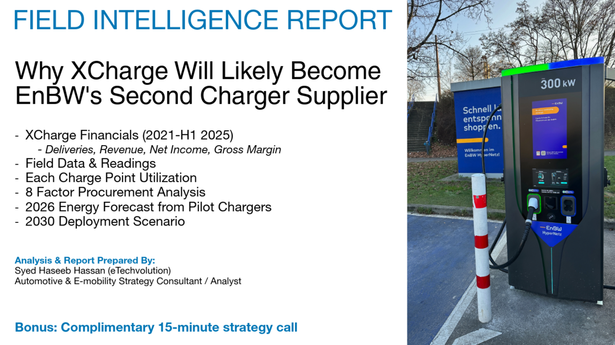 Why XCharge Will Likely Become EnBW's Second Charger Supplier
