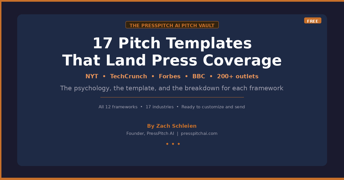 17 Pitch Frameworks That Land Press Coverage