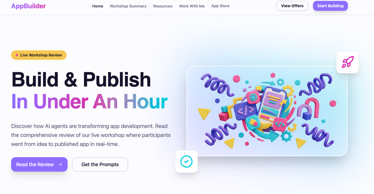 Build An App in Less than an Hour