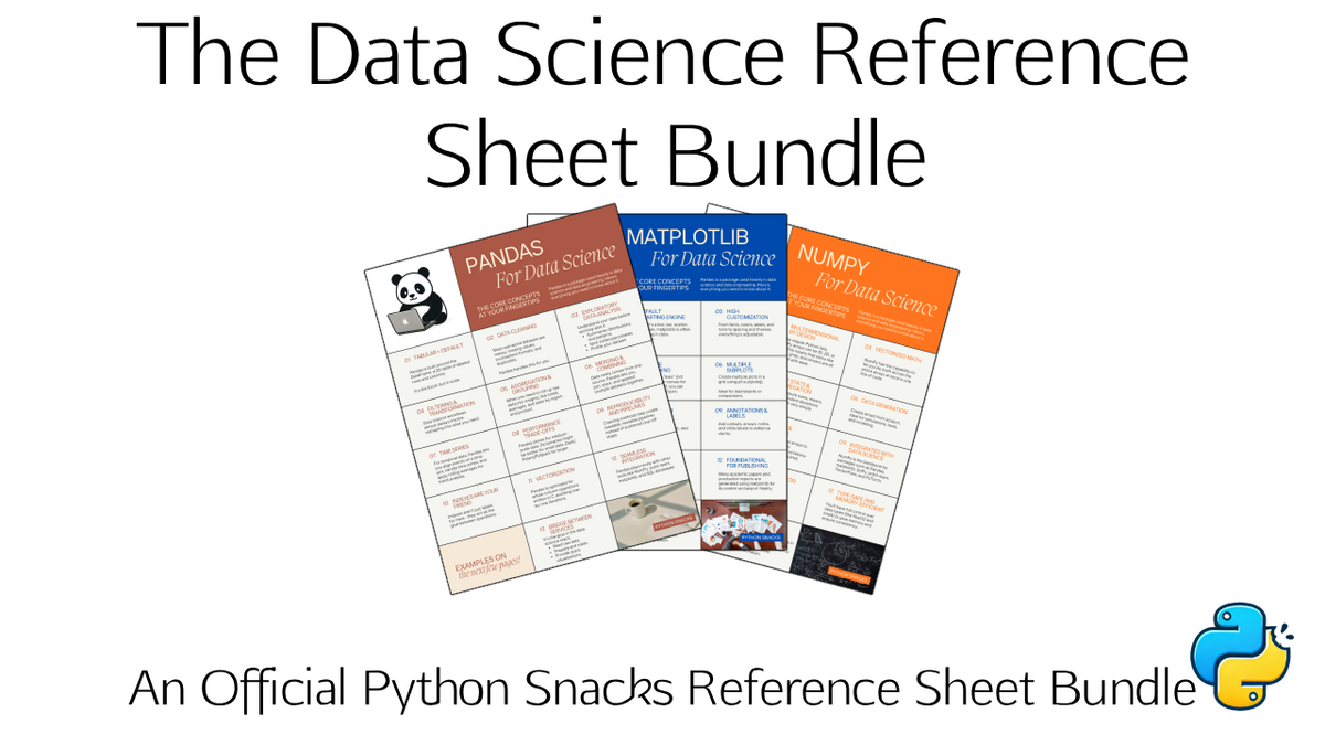 The Data Science Stack Reference Sheet