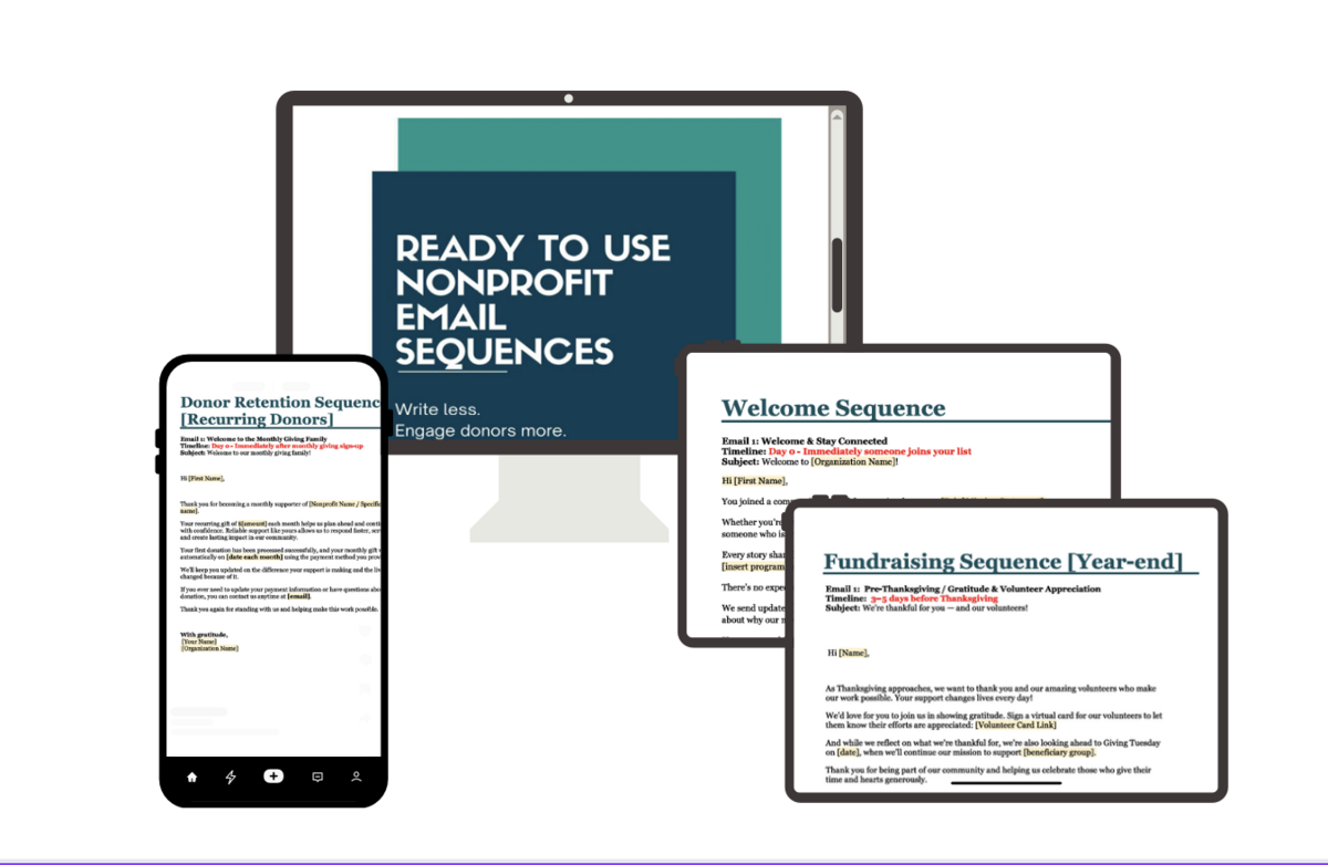 PLUG & PLAY AUTOMATED EMAIL SEQUENCES FOR NONPROFITS