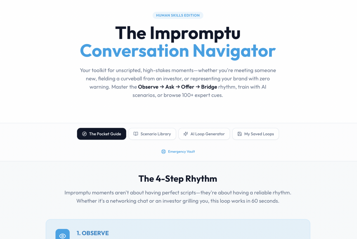 The Impromptu Conversation Navigator