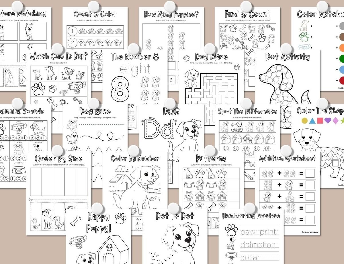 Dog Workbook for Kids