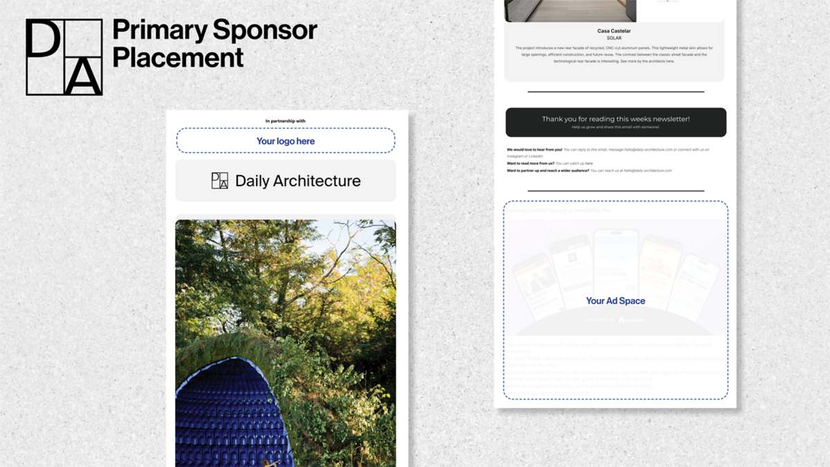 Primary Sponsor - Single Newsletter