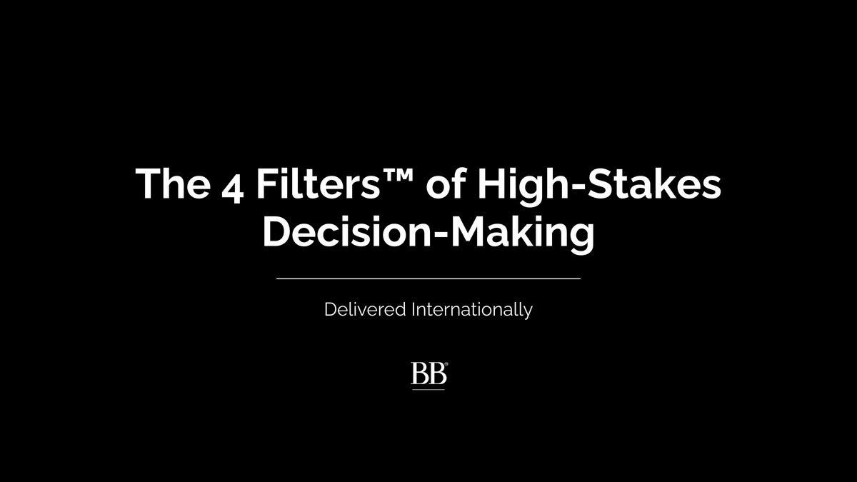 The 4 Filters™ Keynote