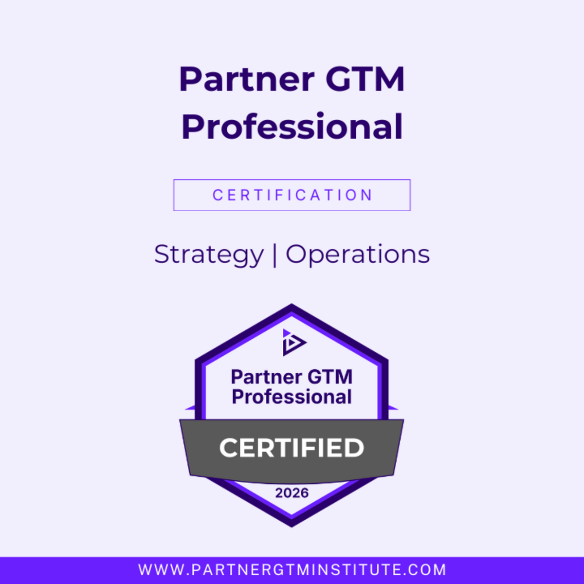 PGTMP Certification (Strategy + Operations)