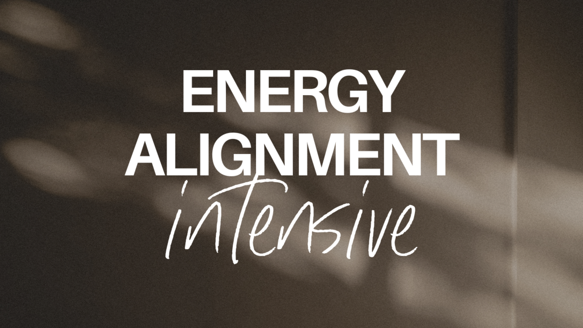 Energy Alignment Intensive